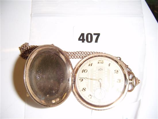 Gold plated pocket watch